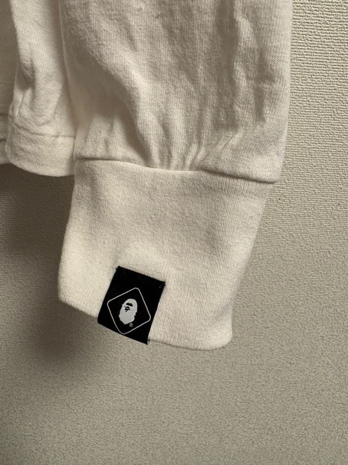 베이프 X F.C.R.B. 에이프 헤드 롱슬리브 티셔츠 화이트 상품이미지5