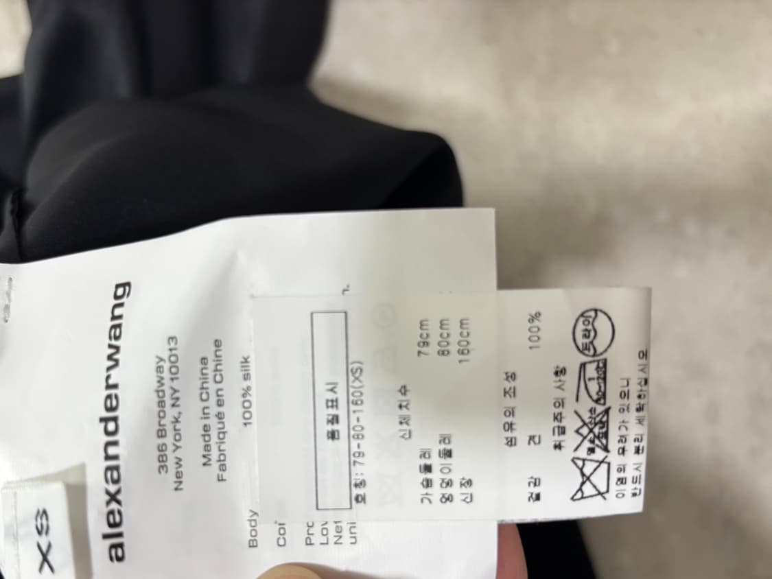 알렉산더왕 블랙실크셔츠 ,XS 상품이미지4