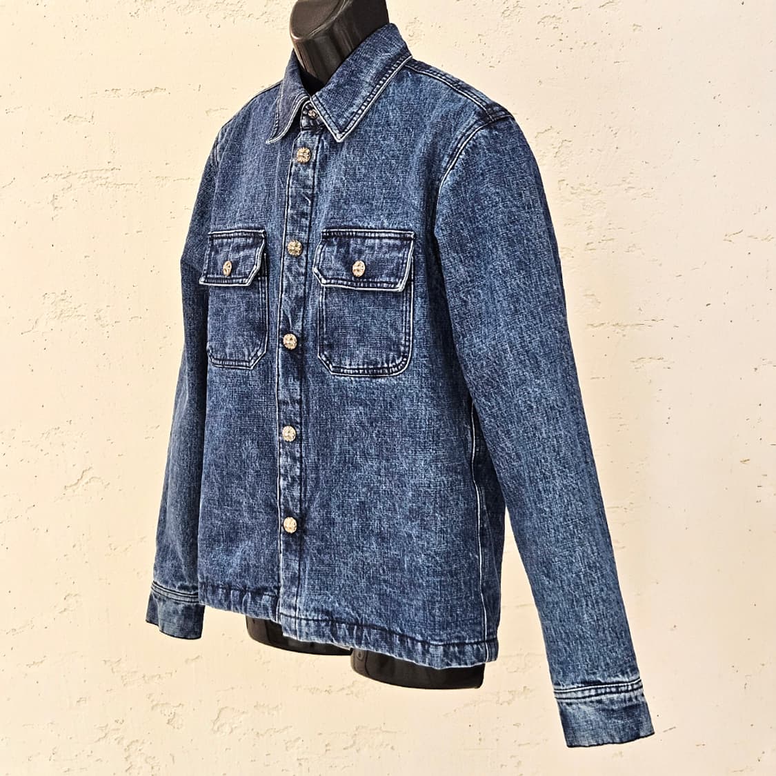 [S] 미사용 크롬하츠 워크독 내피 자켓 데님 B1213C155 상품이미지3