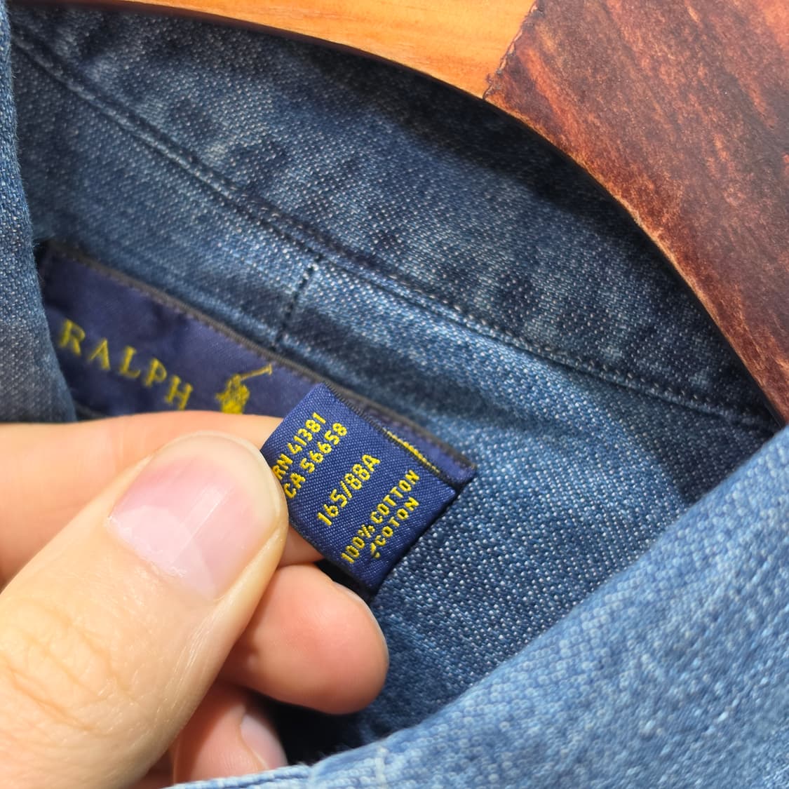 랄프로렌 샴브레이 데님 셔츠- XS 상품이미지8