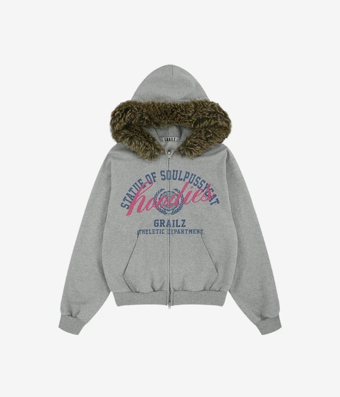 그레일즈 PARODY FUR ZIP HOODIE 상품이미지1