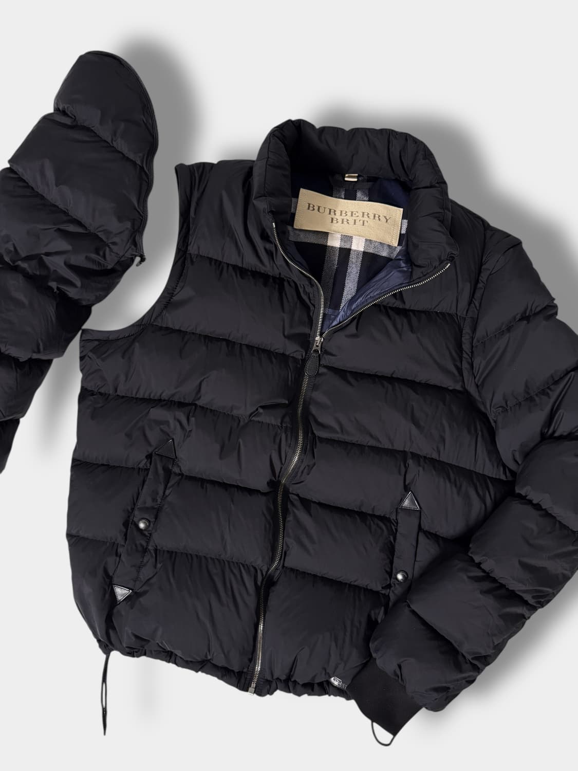 버버리 루즈핏 베스포드 체크라이닝 구스다운 푸퍼 패딩 상품이미지2