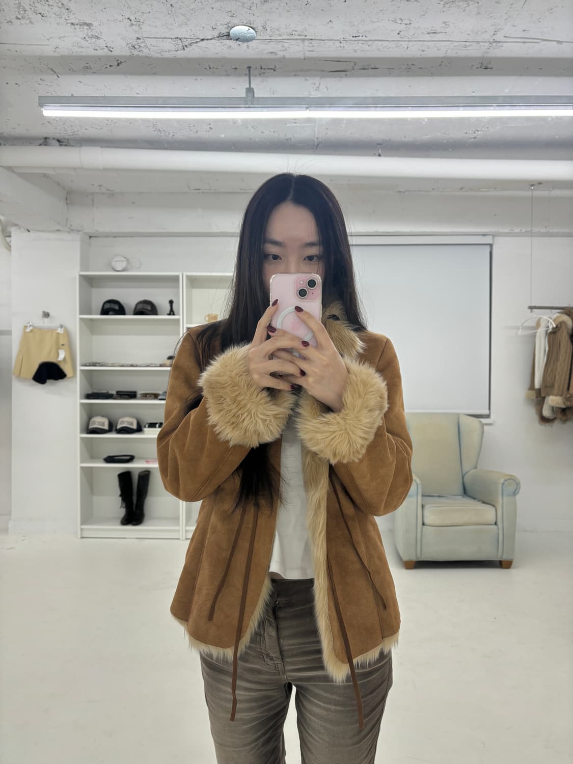 Cecil mc bee  무스탕 퍼 자켓 (새제품) 상품이미지9