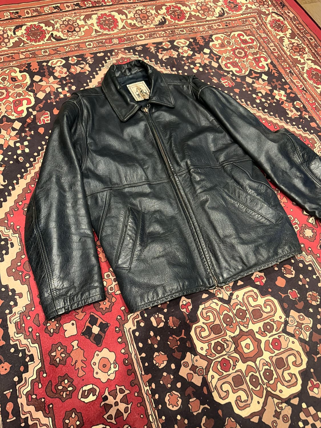 ( M-L ) 스포츠가죽자켓 레더자켓 소가죽자켓 양가죽자켓 상품이미지6