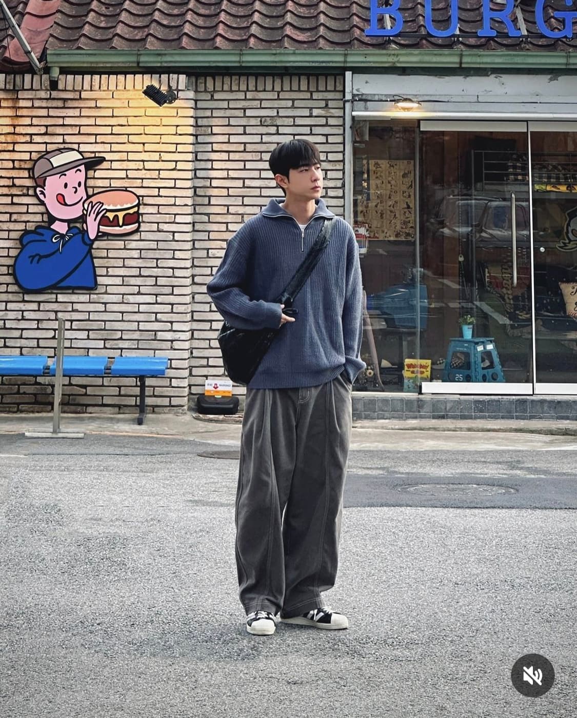 에이지오디 하프 집업 니트 상품이미지2