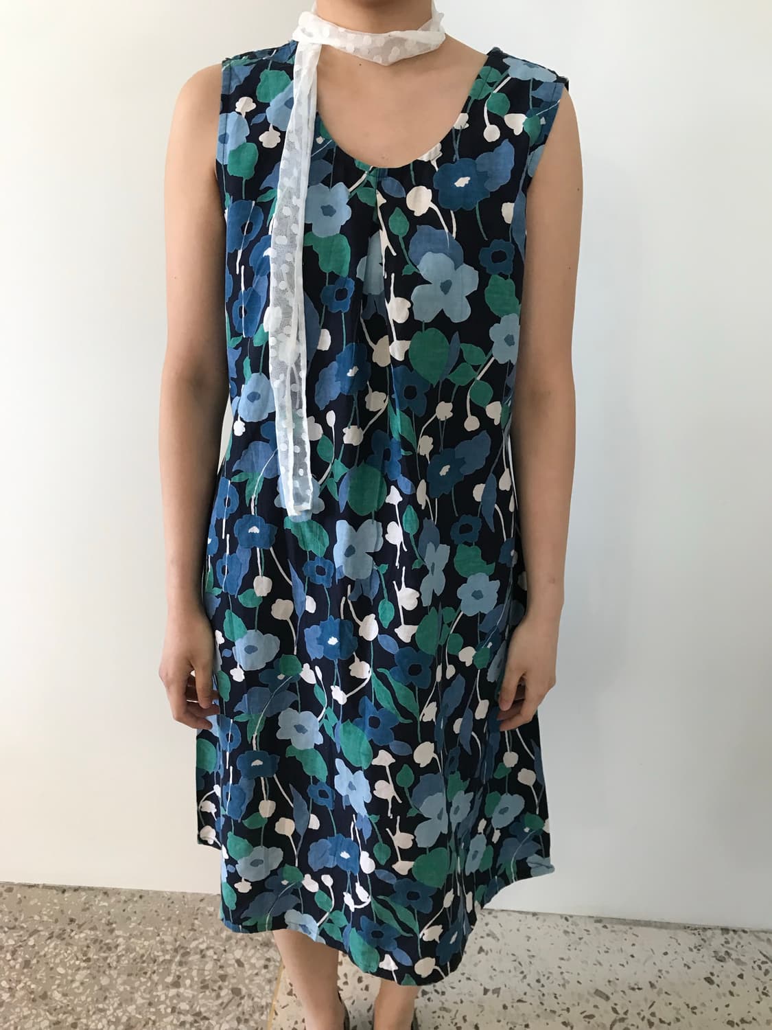 마리메코깔 패턴 원피스 상품이미지1