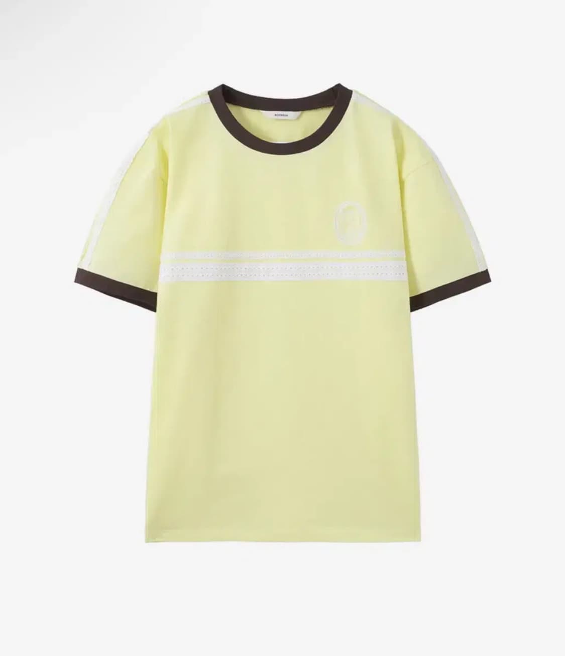 문선 레이스 유니폼 티셔츠 레몬 L 상품이미지2