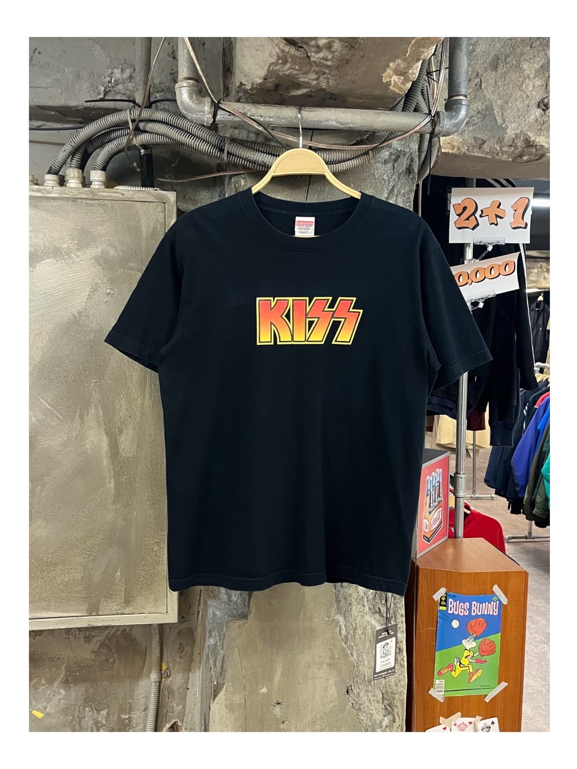 KISS 반팔티 블랙 L #csz3405 상품이미지1