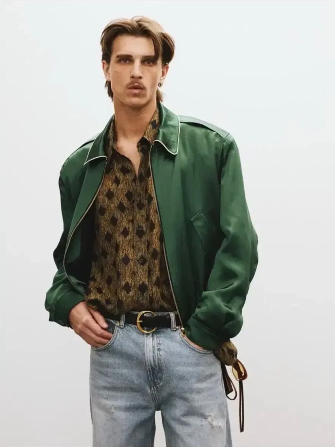 [XL] 렉토 80s 플루이드 벤 점퍼 자켓 그린 상품이미지2