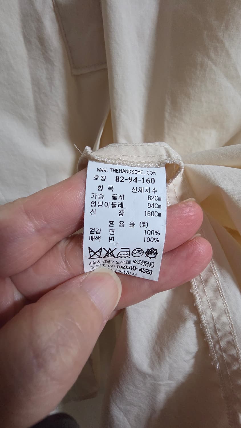 (55~66)한섬 타임 사이드 스트링 언발 블라우스 상품이미지7
