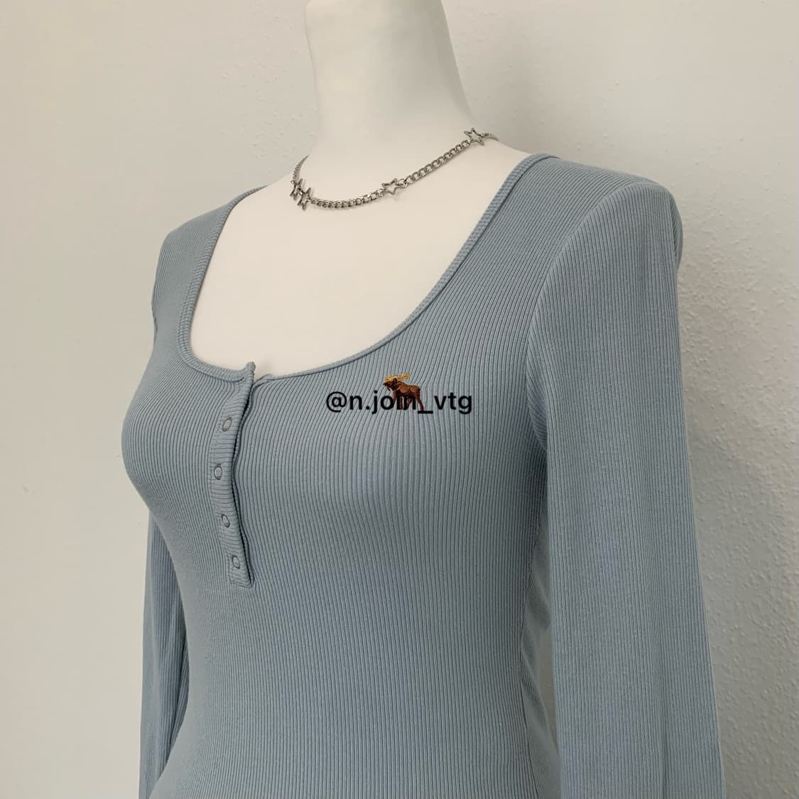 아베크롬비 헨리넥 뮤트하늘 롱슬리브 상품이미지2