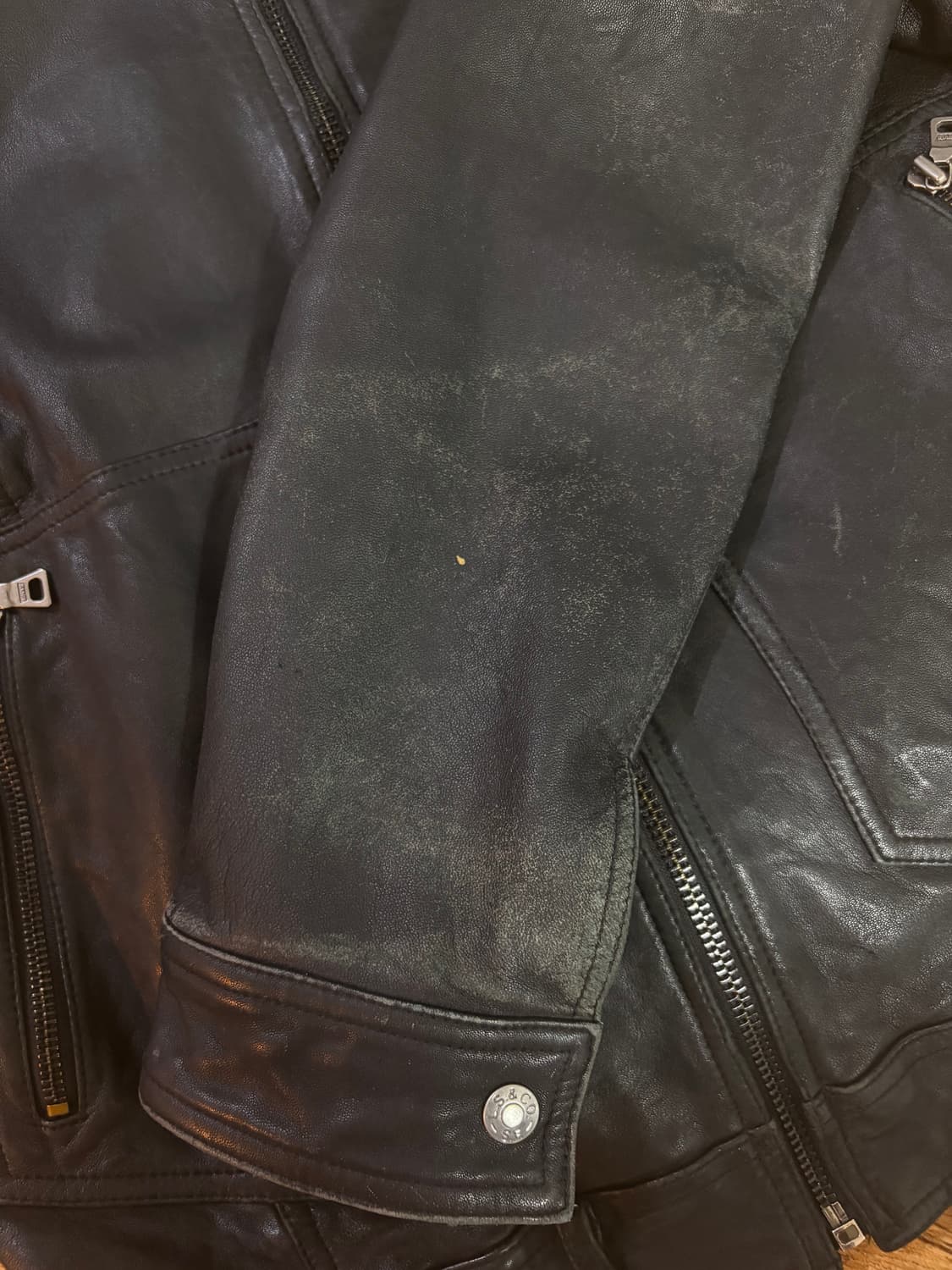 Levis 리바이스 천연가죽 자켓 L 상품이미지7