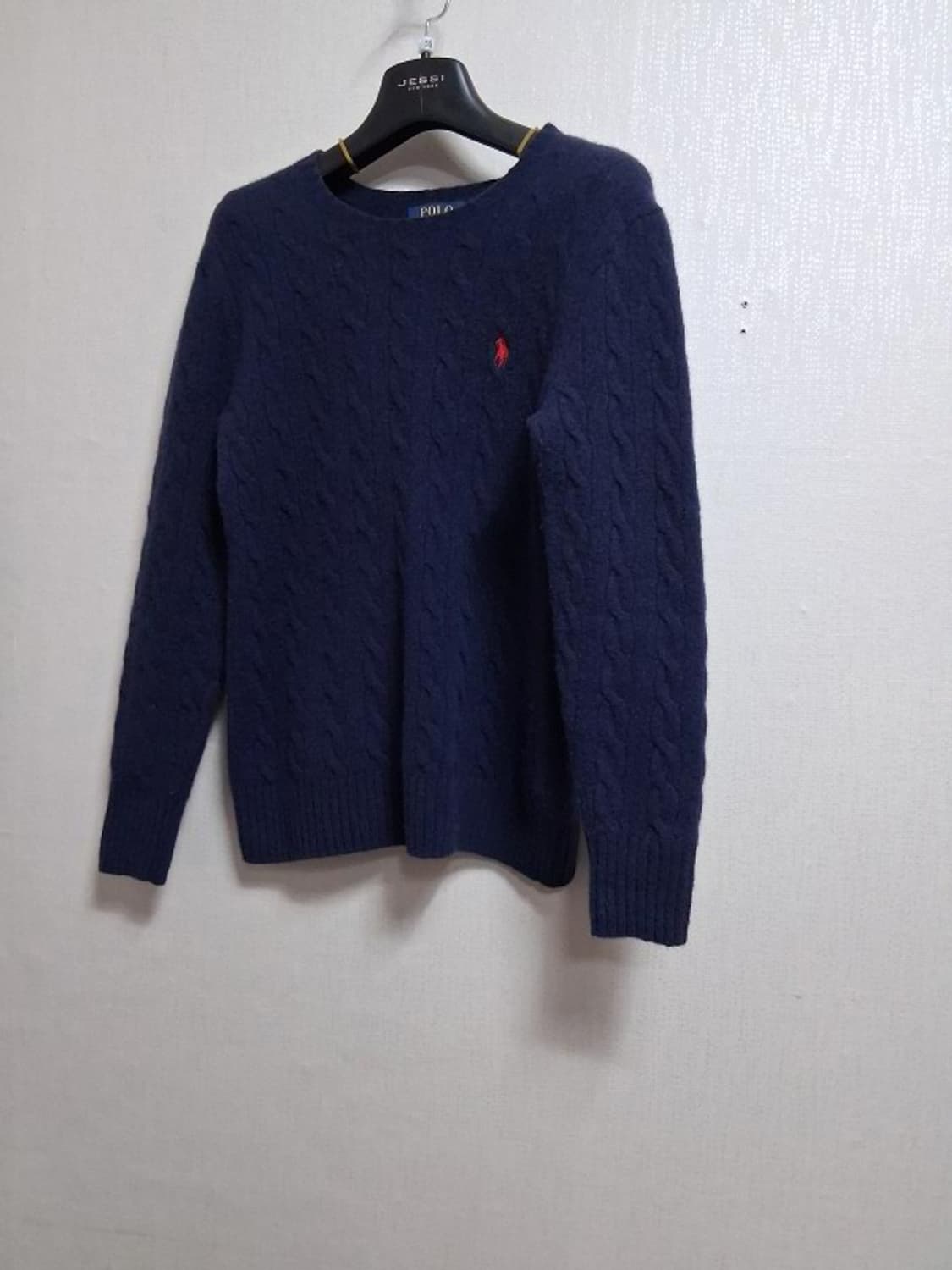 폴로랄프로렌 양모 메리노울니트 네이비 꽈배기 XS 상품이미지1