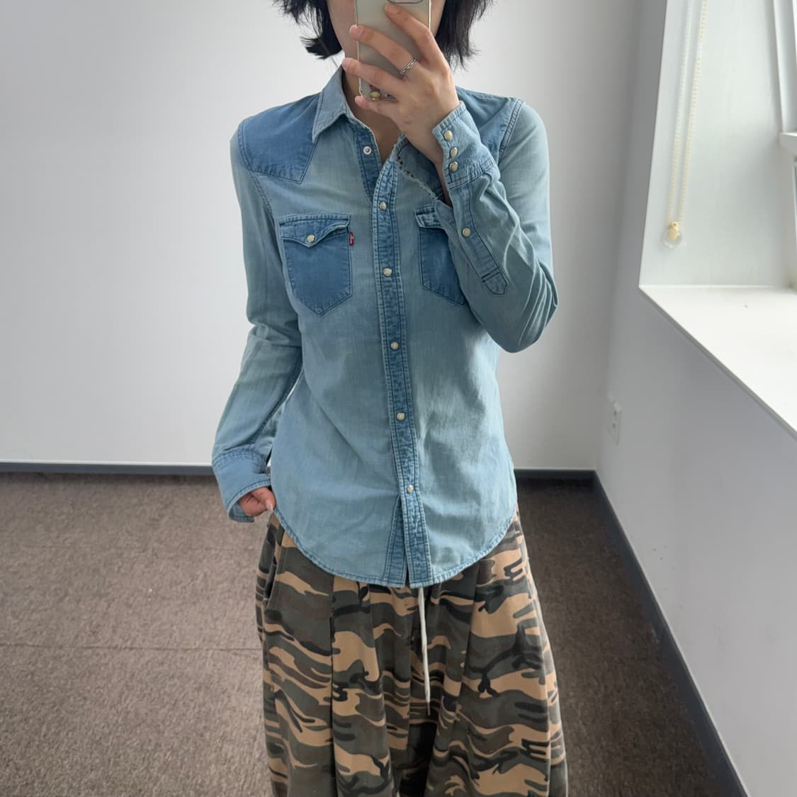 Levis 리바이스 투포켓 데님 셔츠 상품이미지1