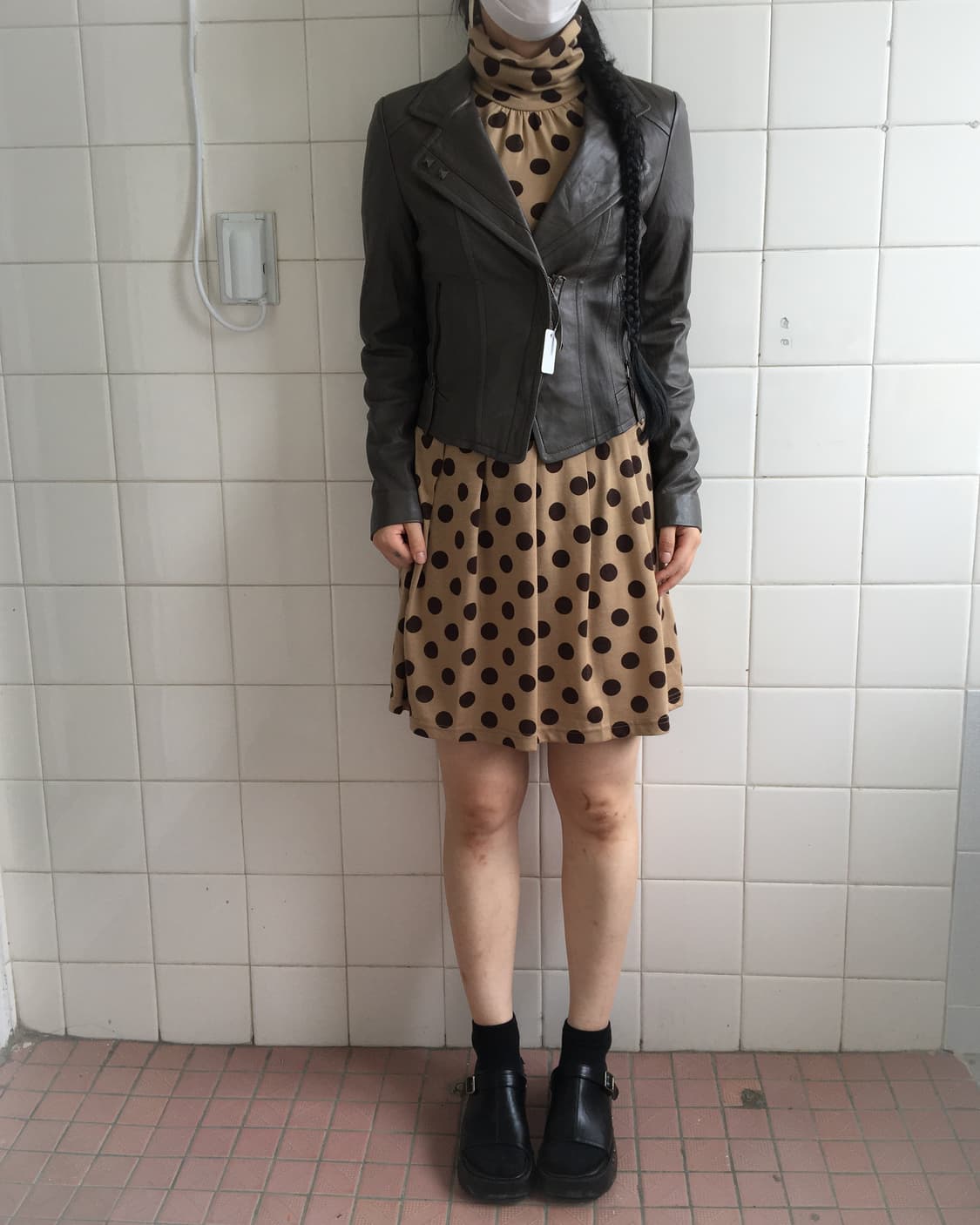 lamb Leather rider jacket 상품이미지4