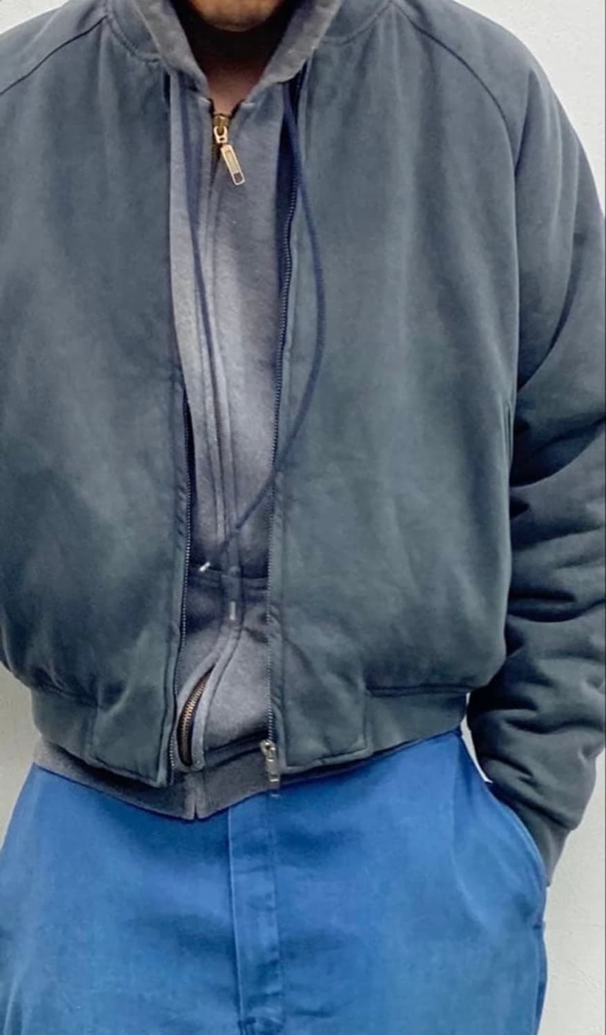 [S] ISHLL 클롭맨 봄버 상품이미지2