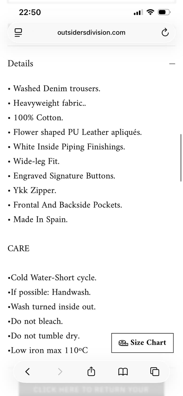 아웃사이더즈 디비전 레더 데님 상품이미지6