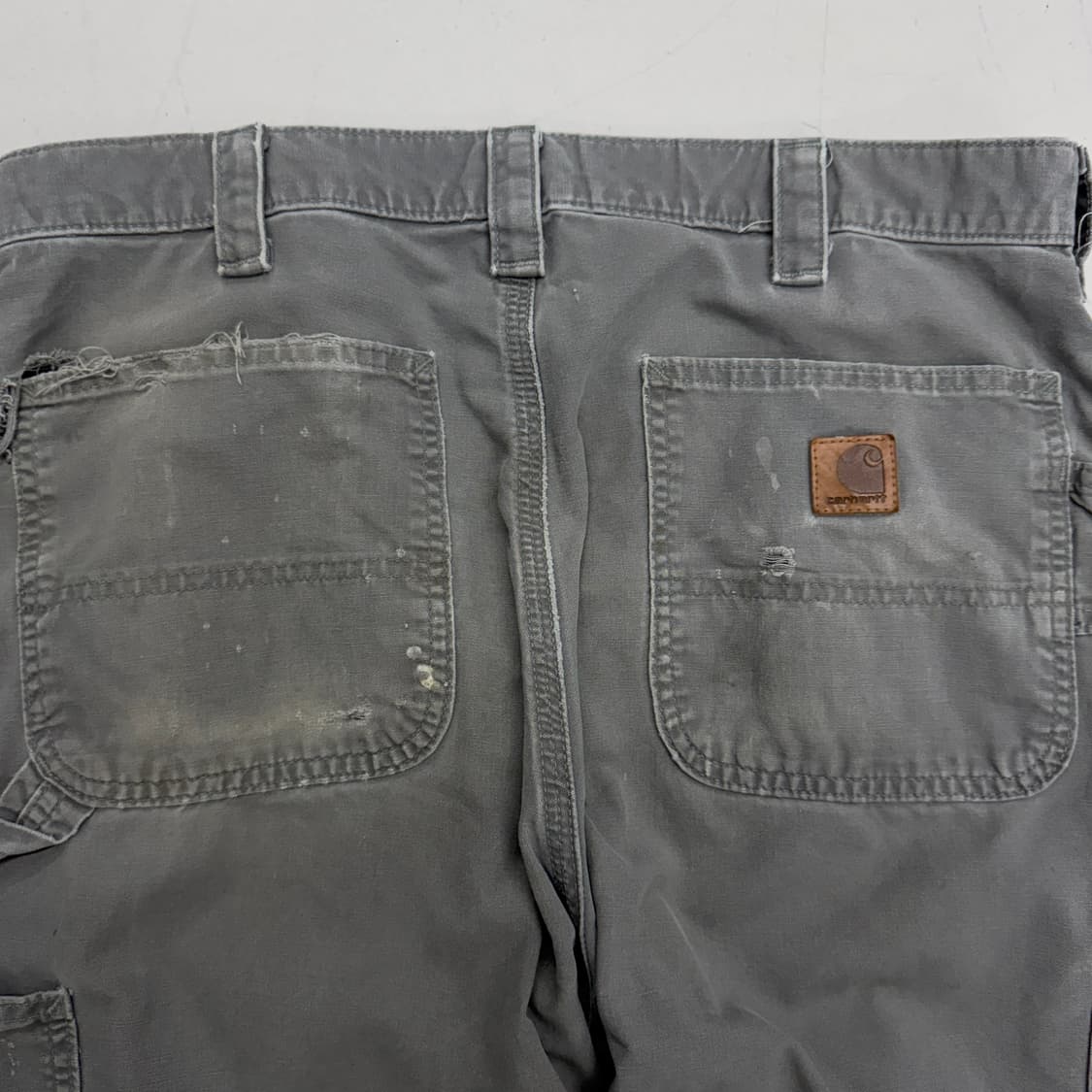 칼하트 OG 가죽패치 카펜터 페이딩 와이드 워크팬츠 상품이미지6