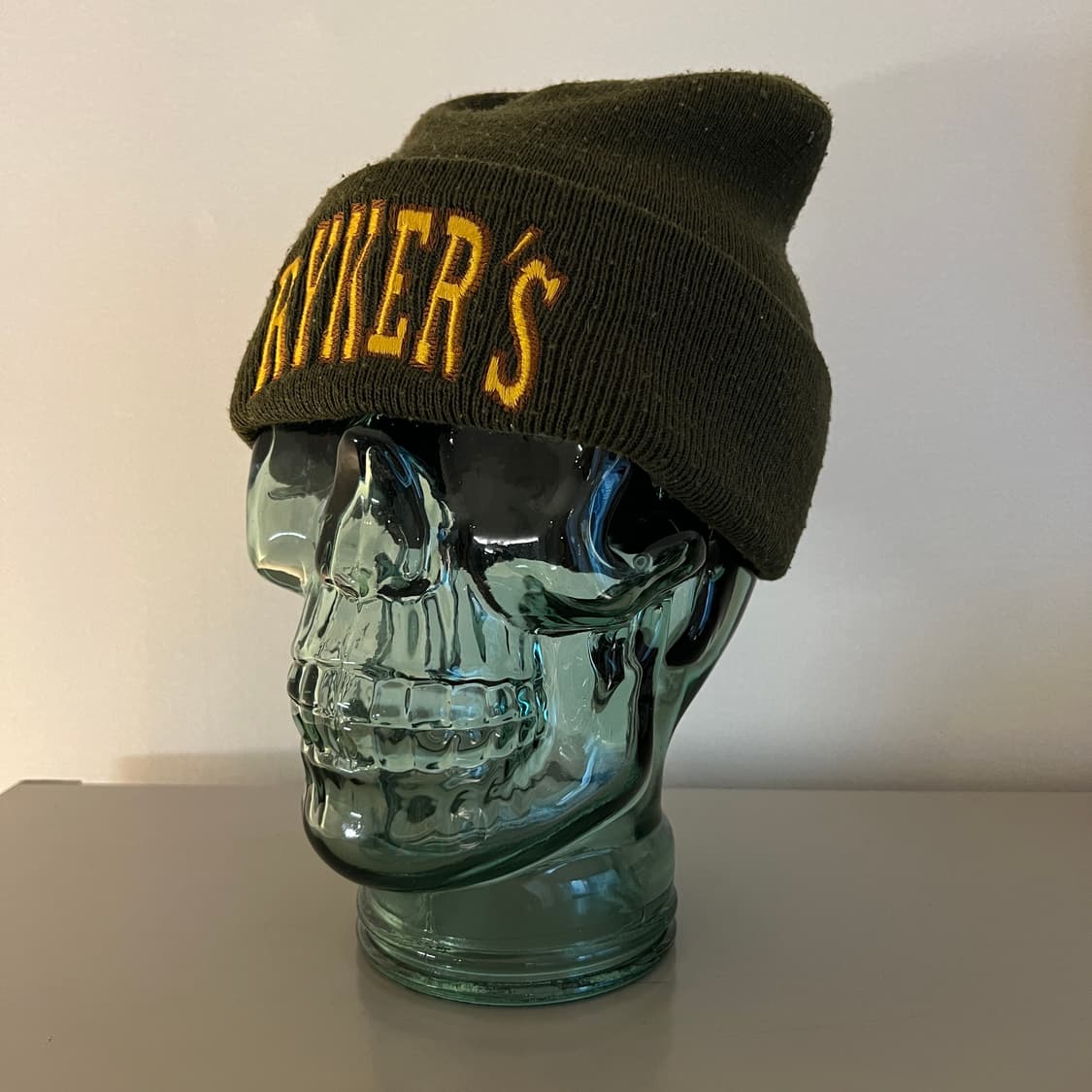 빈티지 90s RYKERS 밴드 로고 니트 비니 상품이미지5