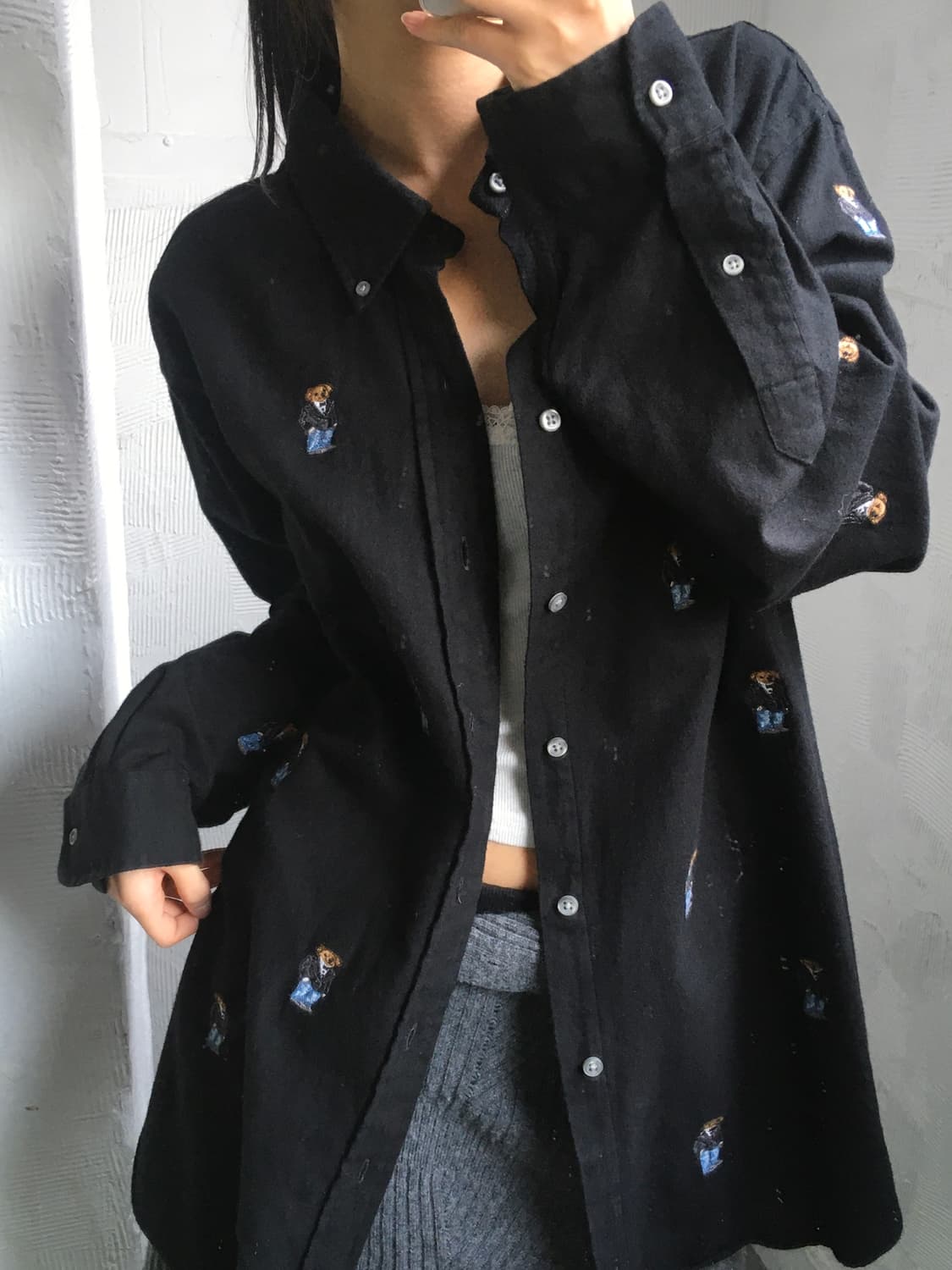 Polo 폴로 랄프로렌 신형 베어 자수 버튼 다운 셔츠 상품이미지1