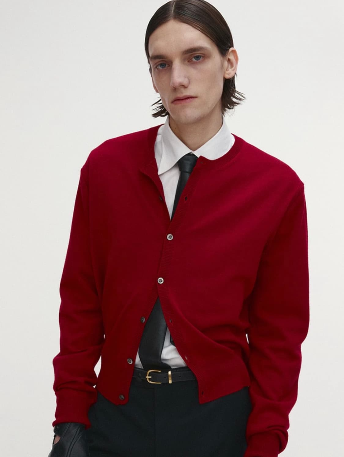 [구매] 토니웩 수퍼파인울 가디건 레드 M 상품이미지1