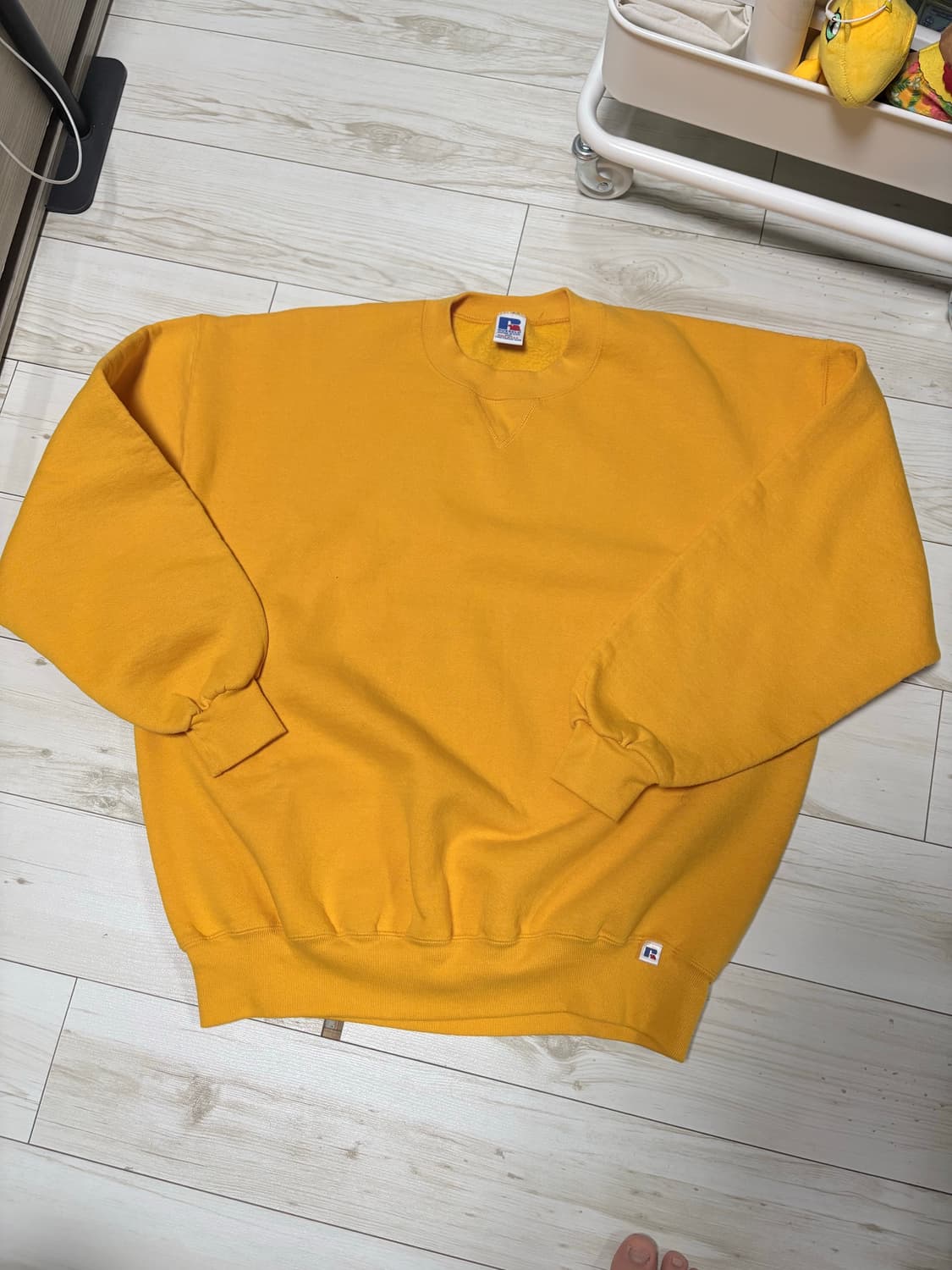 Russell 러셀 90s 스웻셔츠 맨투맨 usa 2xl 옐로우 상품이미지1