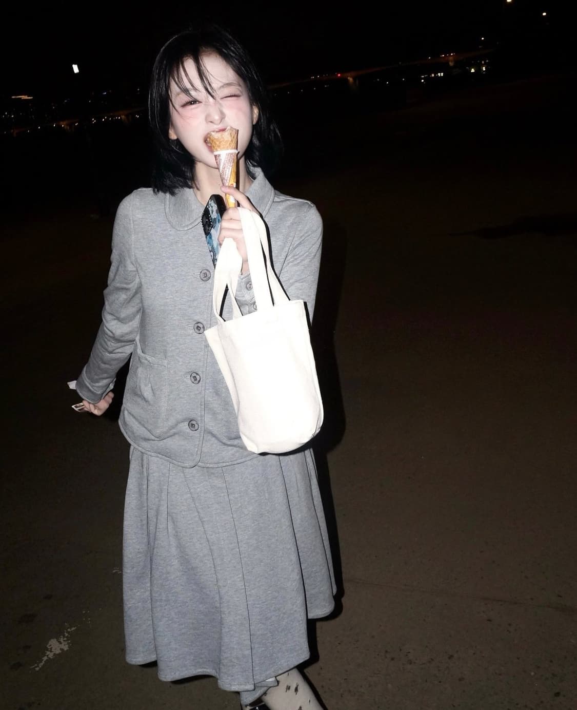 코이세이오 코지 스웨트 그레이 셋업 상품이미지1