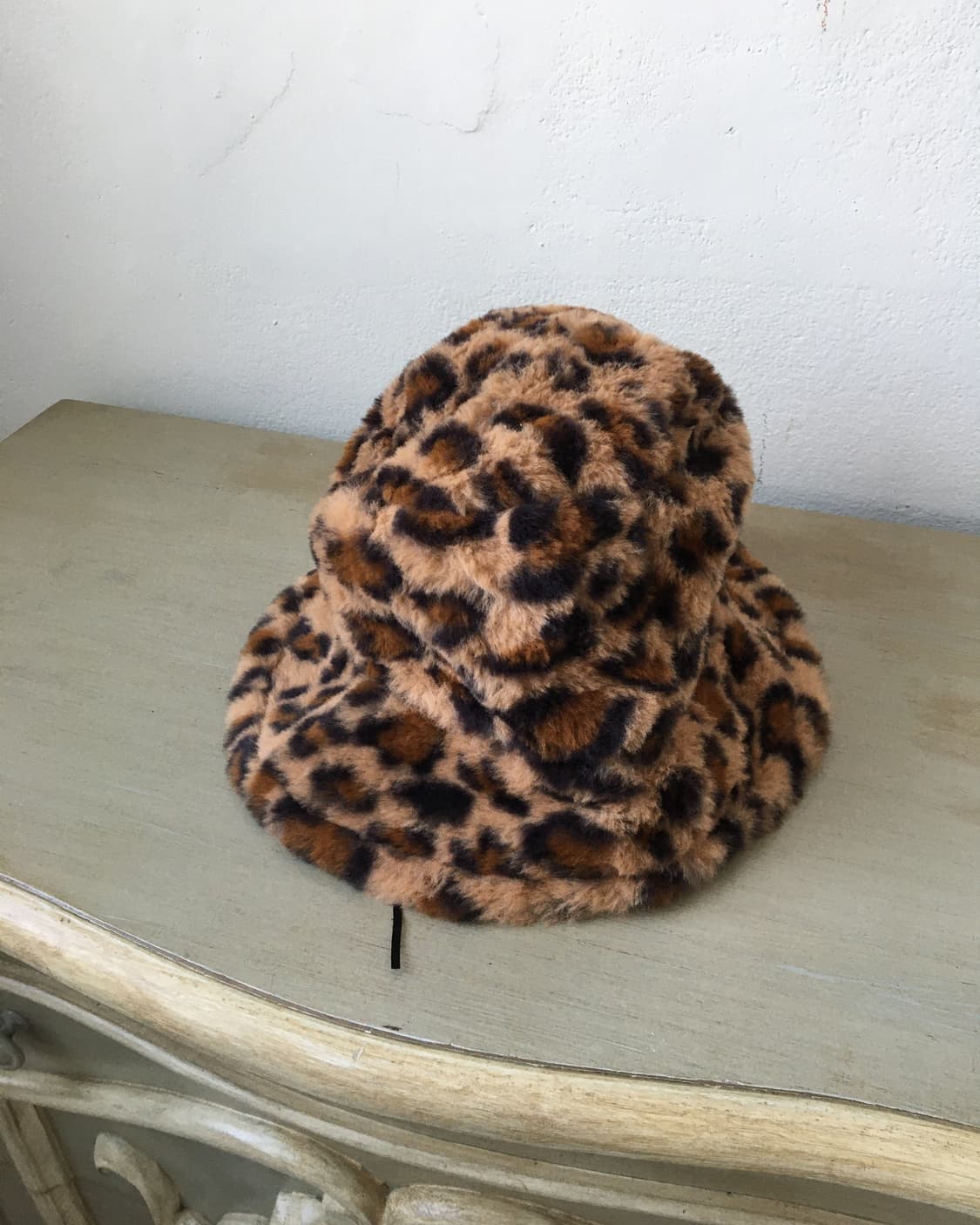 fake fur leopard pattern hat 상품이미지4