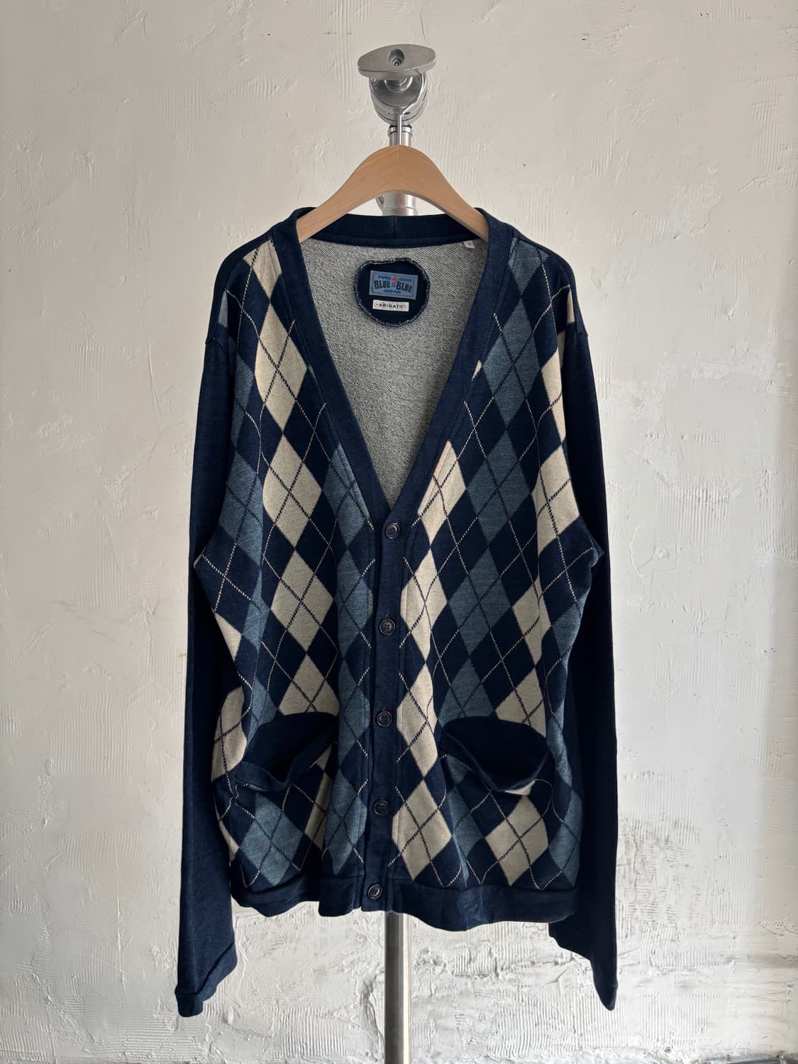 Blue Blue 블루블루 아가일 가디건 상품이미지3
