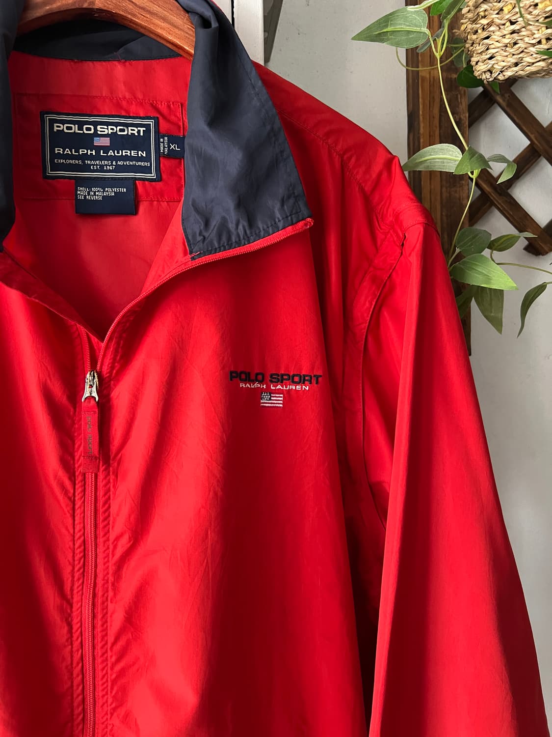 [XL]90's 폴로 스포츠 베스트 분리형 나일론 트랙자켓 상품이미지3