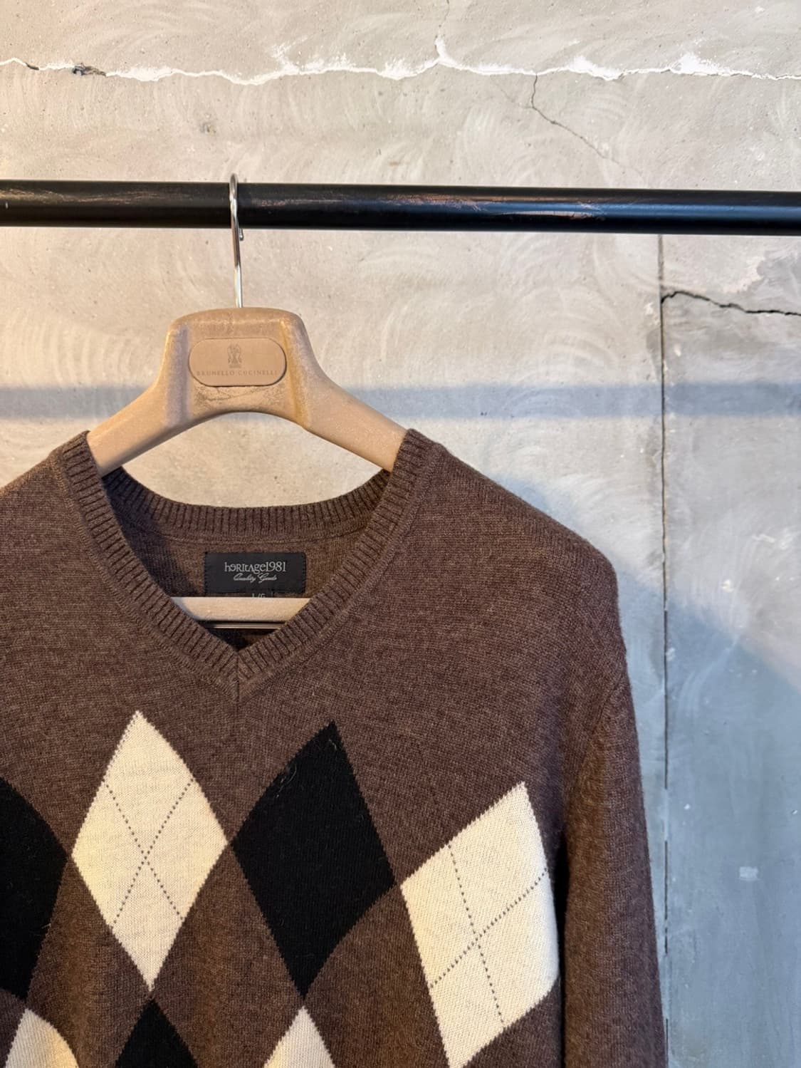 헤리티지 1981 아가일 니트 100 상품이미지4