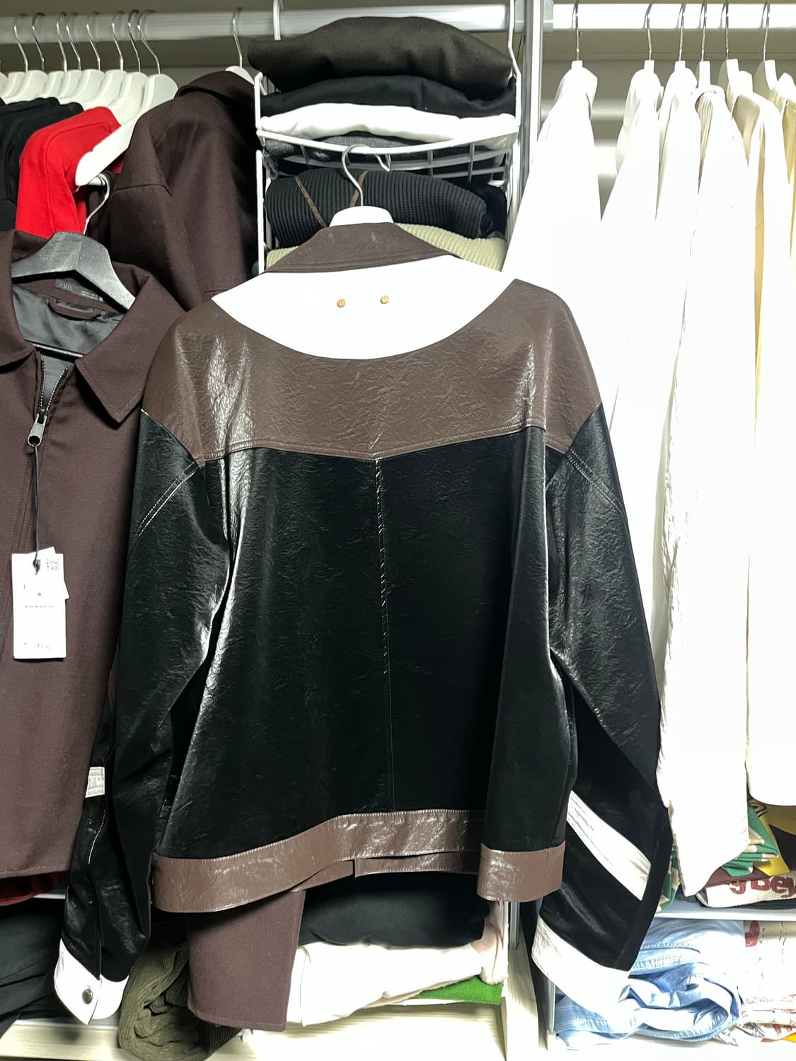 XL) 앤더슨벨 폭스 레더 트러커 자켓 상품이미지10