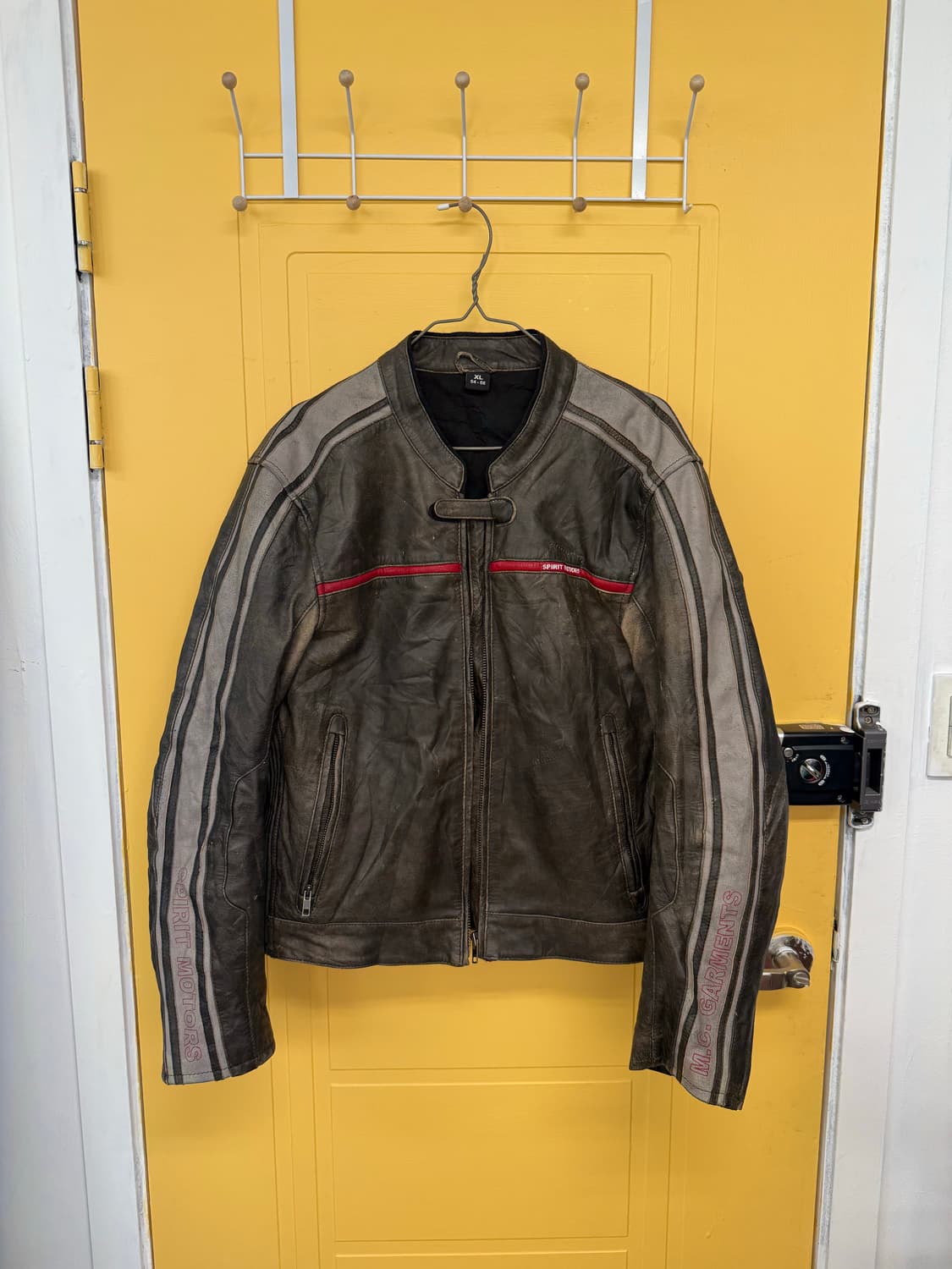 Usa leather racing jacket 레이싱 가죽 자켓 상품이미지7