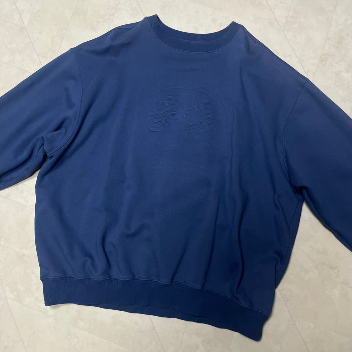 다다이즘 로고 맨투맨 블루 상품이미지2