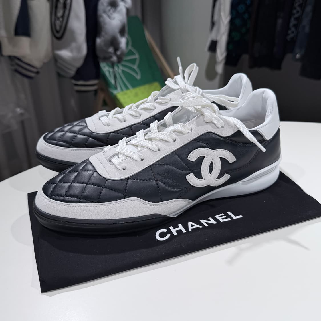 (A+/41) / 26년 CC로고 퀄팅로고 스니커즈 신발 상품이미지1