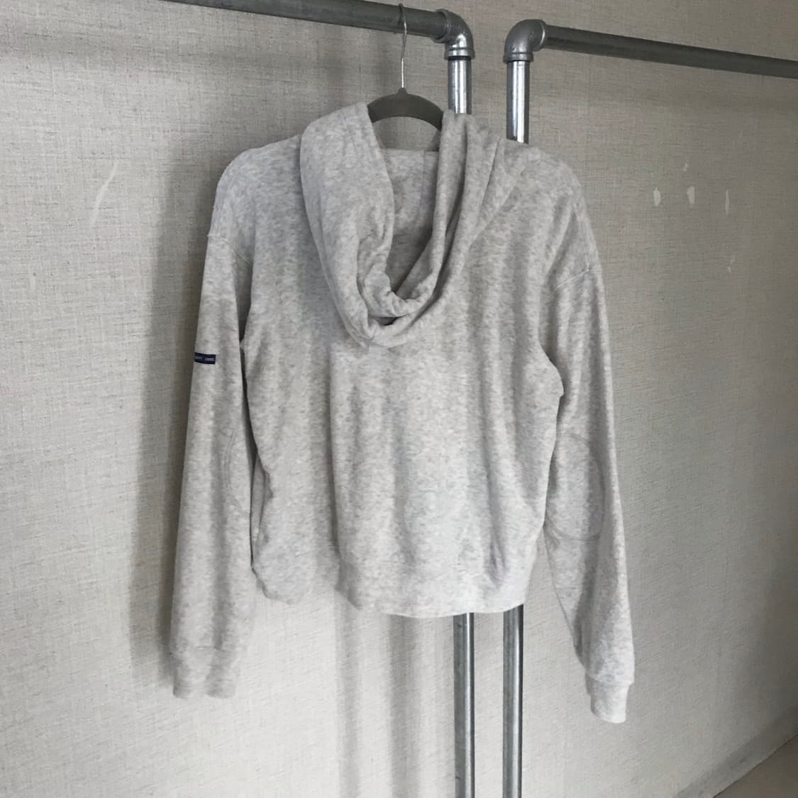 백멜란지 테리 크롭 후드티 상품이미지7