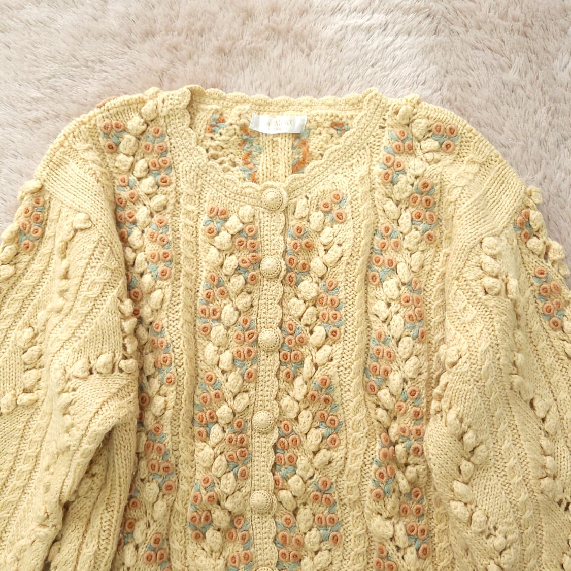 일본빈티지 울가디건 M 상품이미지2