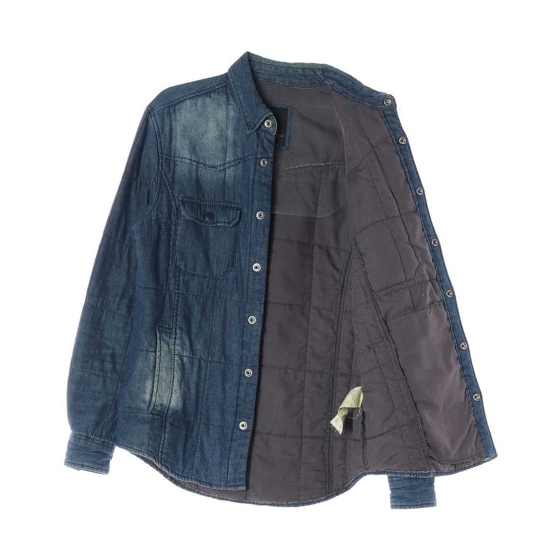 코데즈컴바인 포맨 워싱 데님 누빔 셔츠 M 상품이미지2