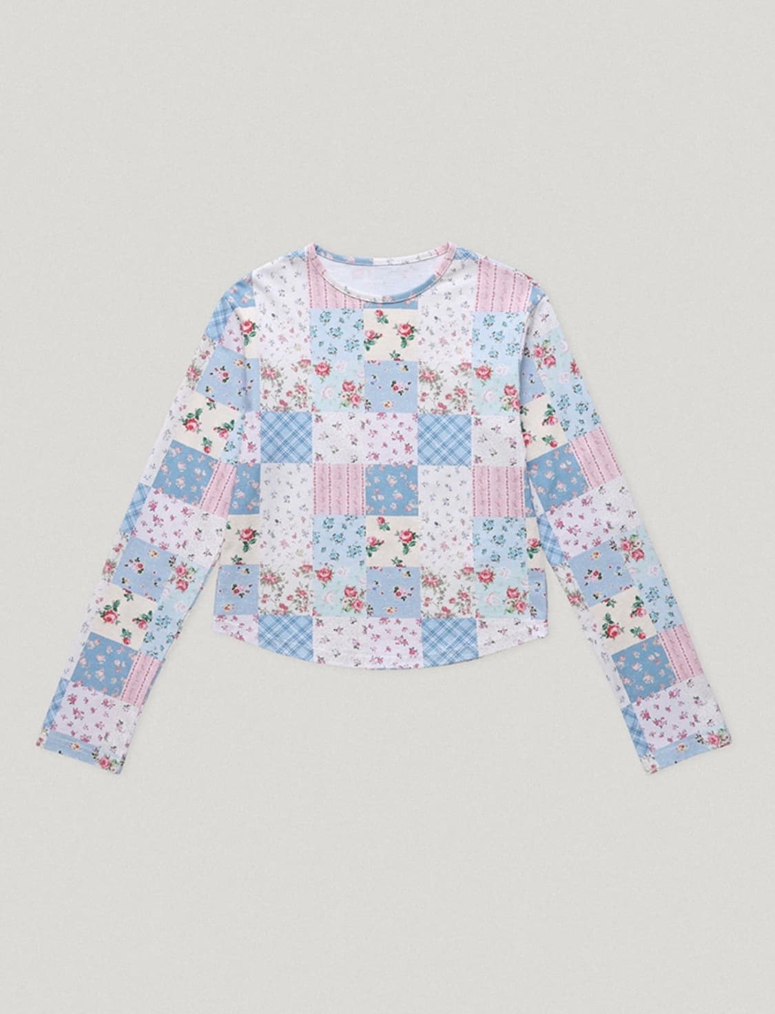 스무스무드 Shalott Floral Patchwork Tee 상품이미지1