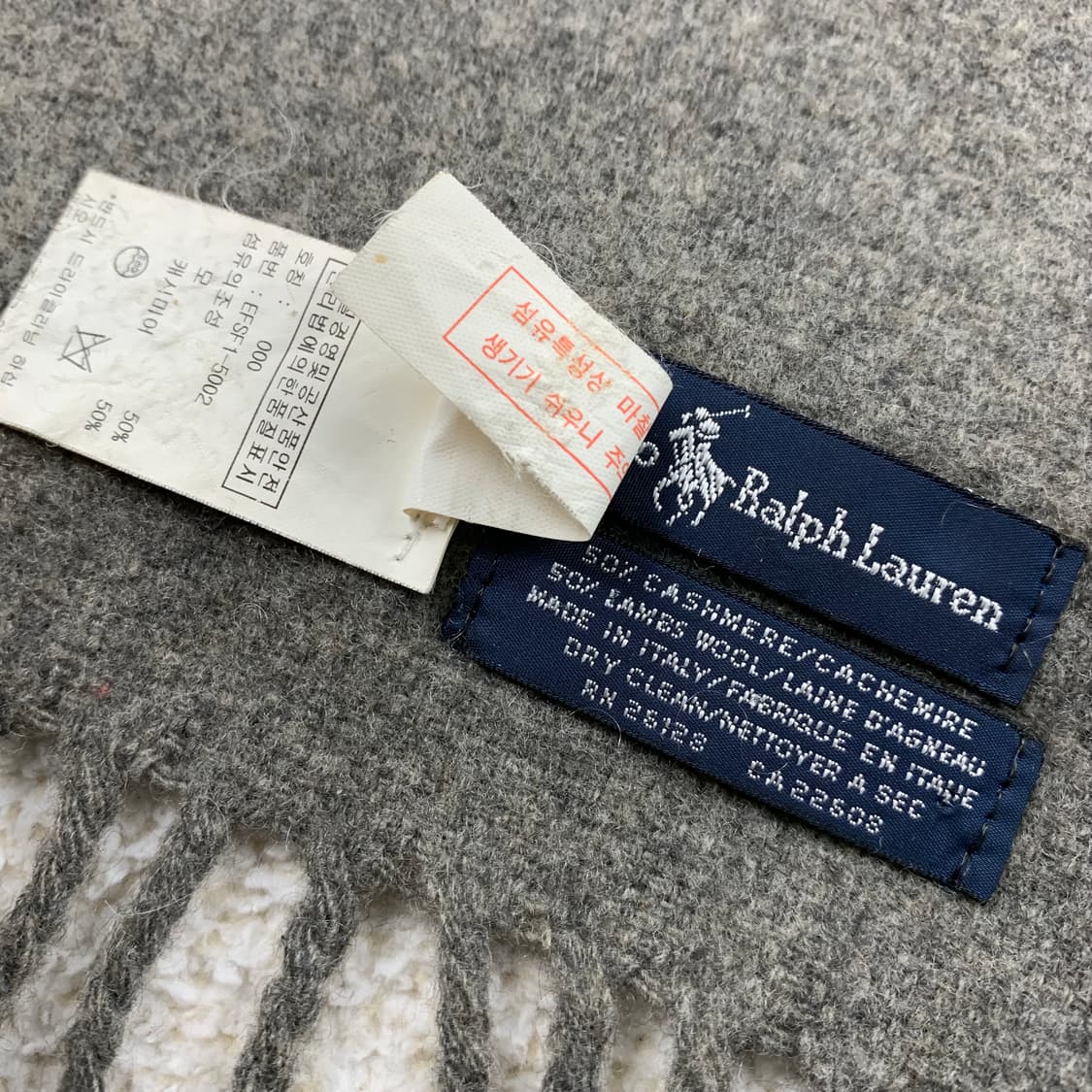 폴로 랄프로렌 멀티포니 이태리제 캐시미어 램스울 혼방 머플러 상품이미지6