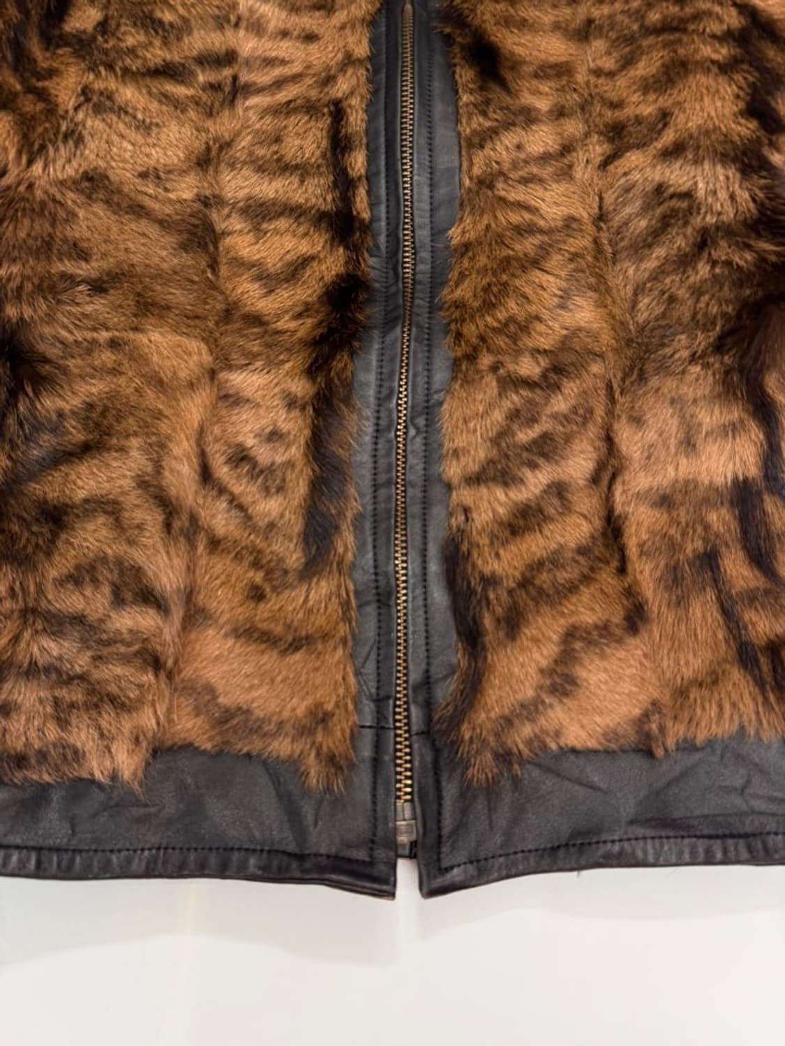 VTG TIGER PATTERN FUR JACKET 상품이미지6
