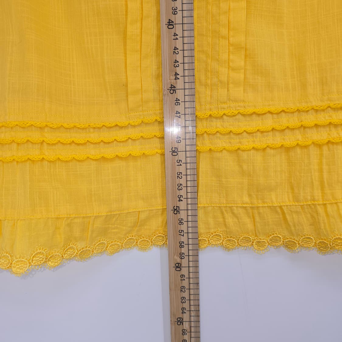 일본 빈티지 B.L.U.E. 옐로우 민소매 블라우스  상품이미지4