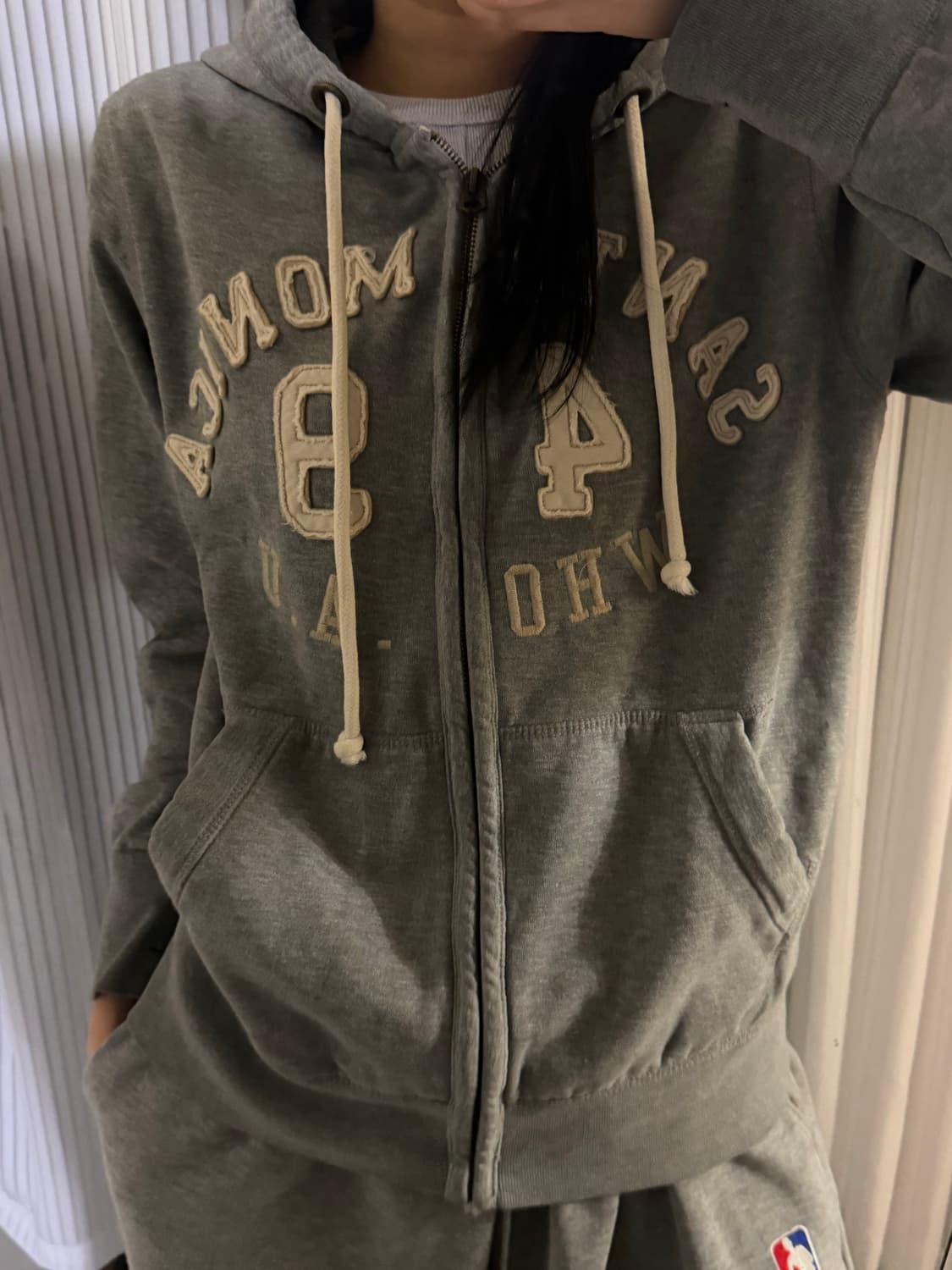 후아유 그레이 후드집업 L 상품이미지1