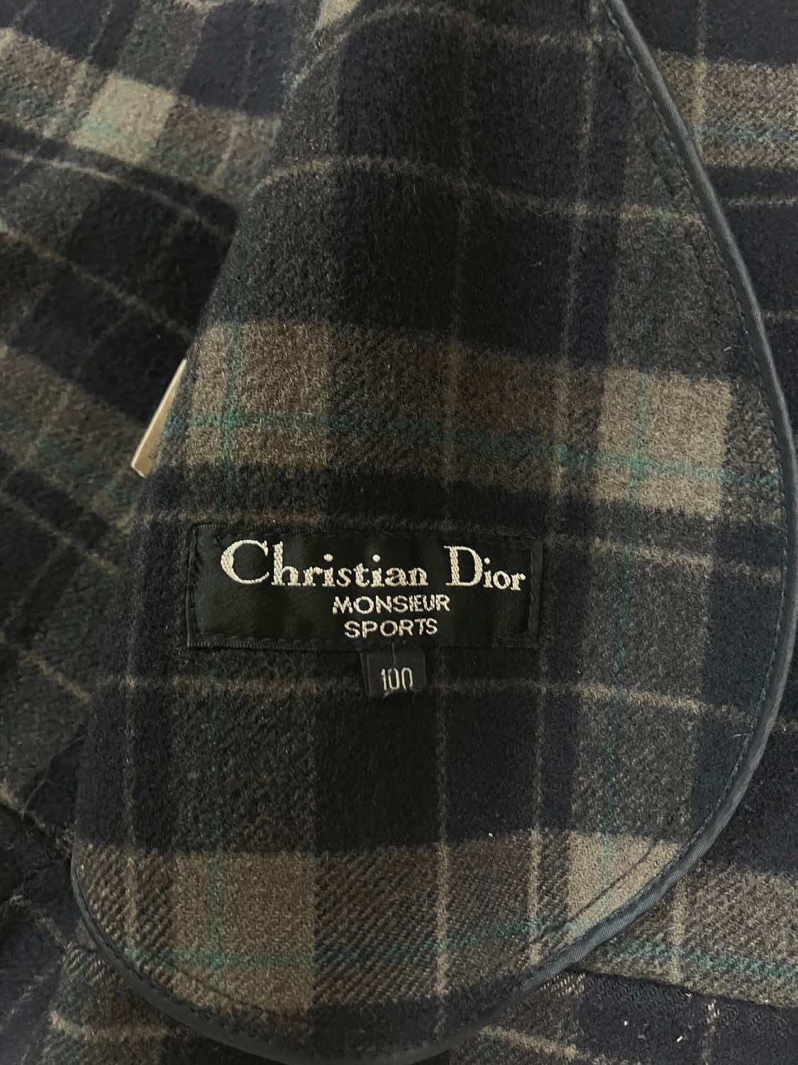 크리스찬 디올 네이비 모직 숏 코트 100 상품이미지2