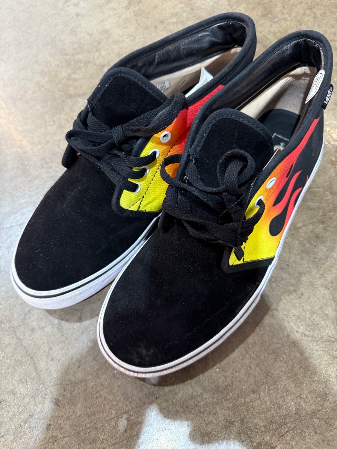 반스 블랙 불꽃 스니커즈 280mm 상품이미지4