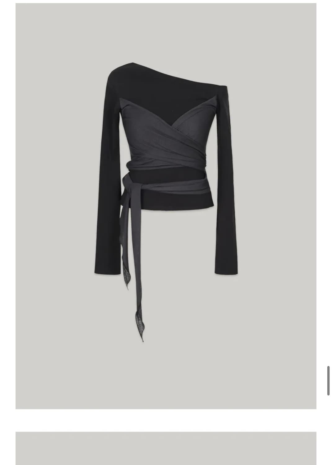 아워코모스 랩 뷔스티에 티셔츠 긴팔 새상품 상품이미지1