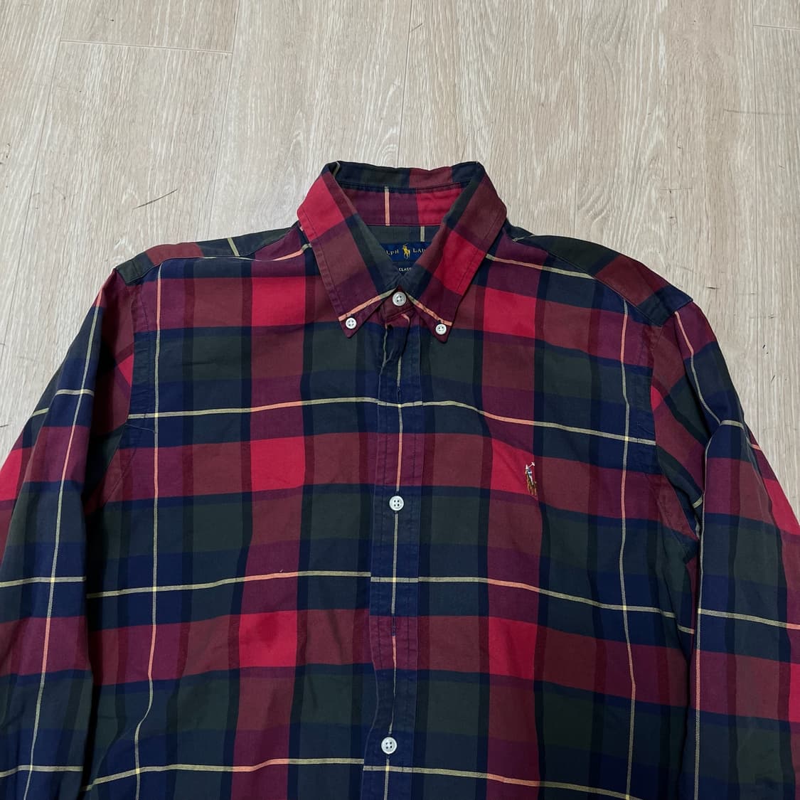 폴로 랄프로렌 남성 버튼다운 체크셔츠 M/95  상품이미지2