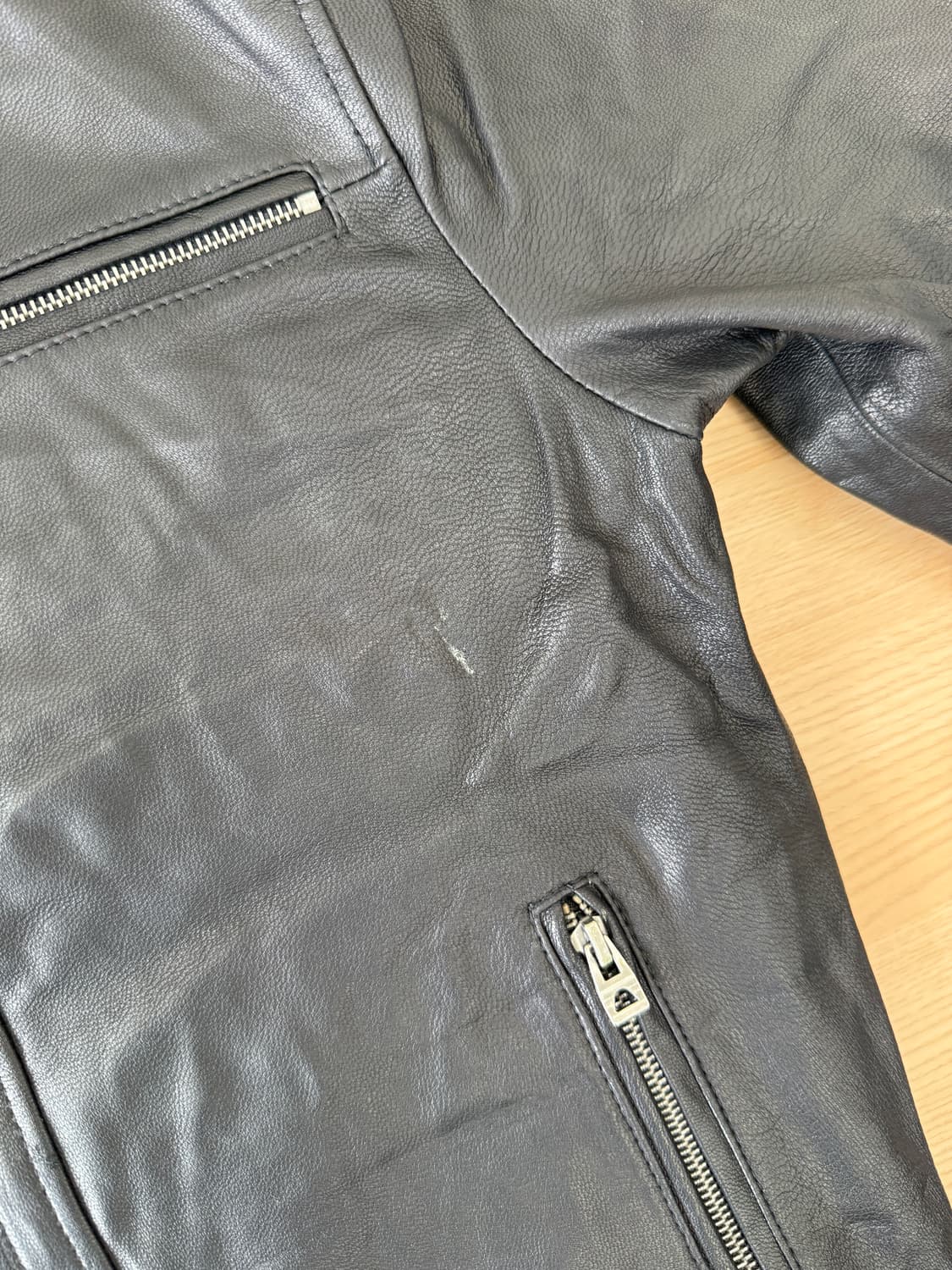 빈티지 1등급 양가죽 라이더 자켓 상품이미지7