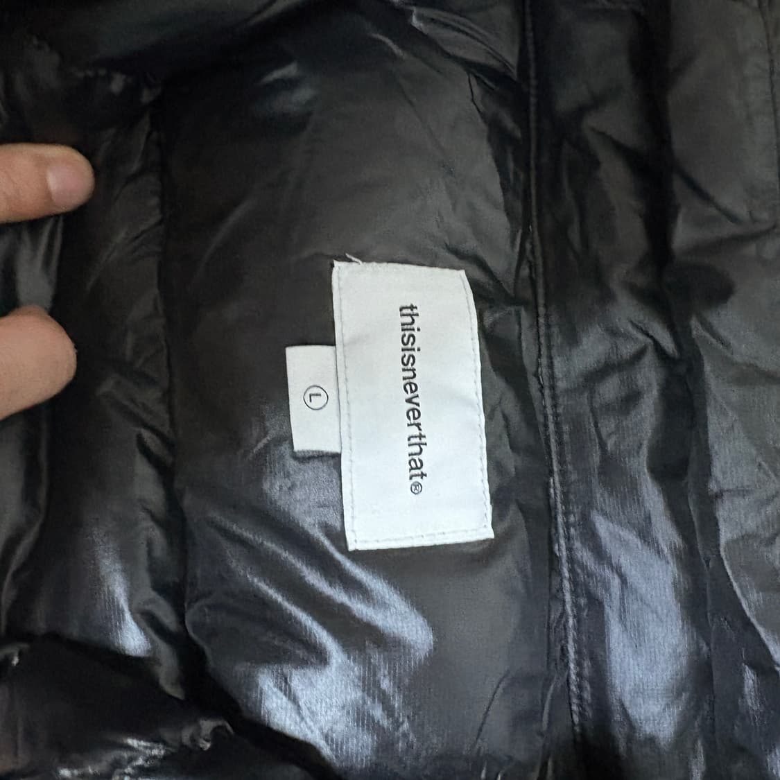 디스이즈네버댓 dns 다운 패딩 L 상품이미지3