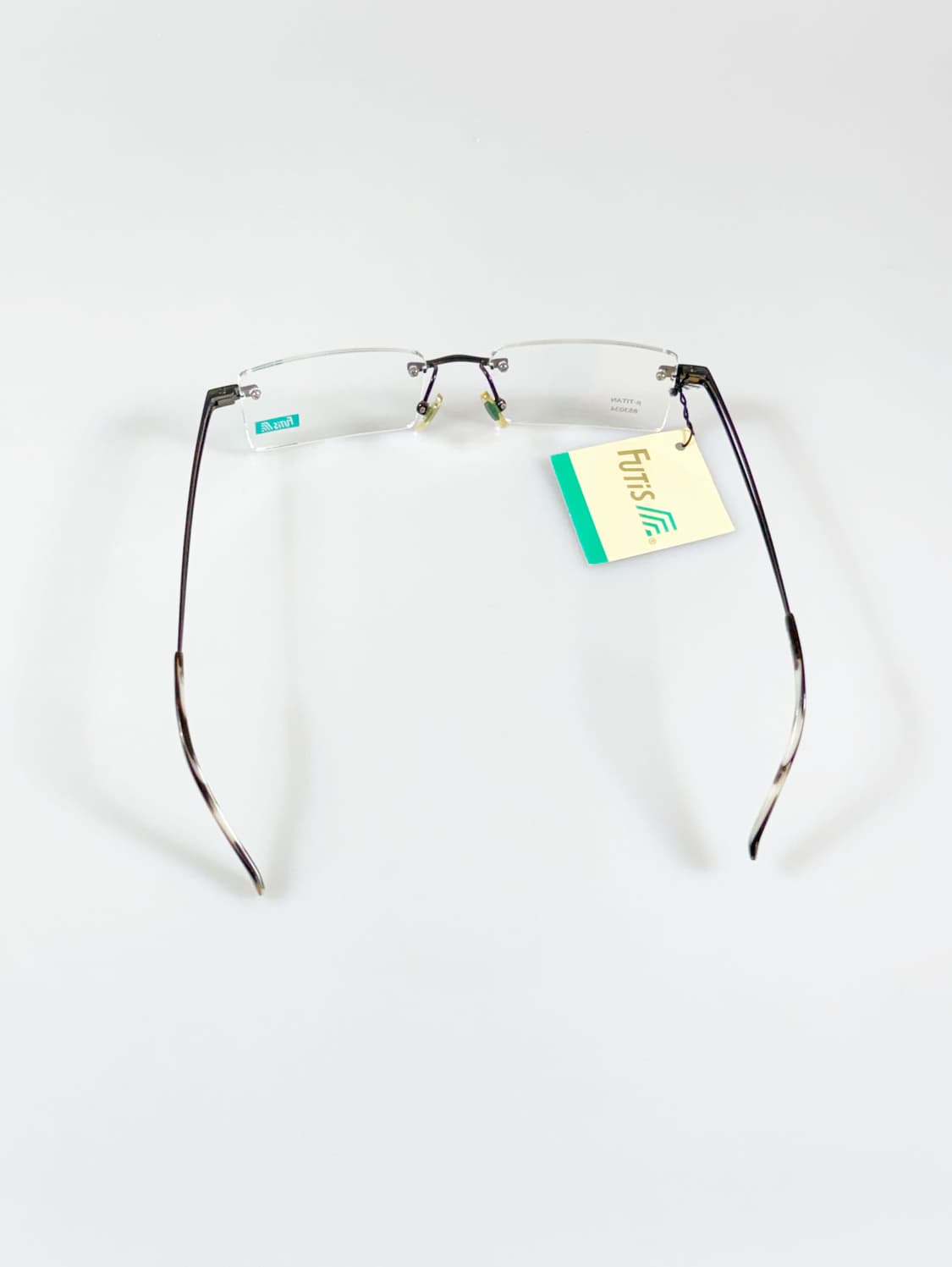 90s FUTIS 무테 스퀘어 프레임 빈티지 안경 상품이미지5